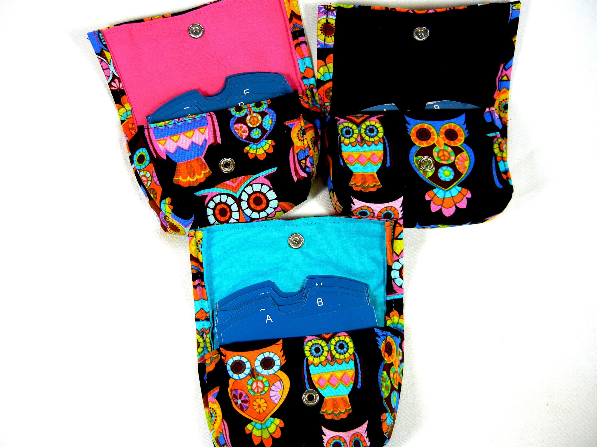 Business Gift Store Card Holder Sugar Skull Owls