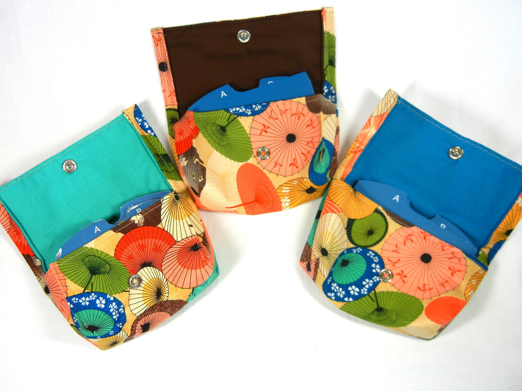 Business Card - Store Card - Gift Card Holder Umbrellas Fabric