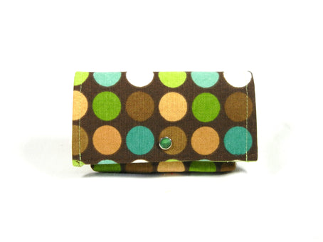 Store Loyalty Card Holder Moss Dots