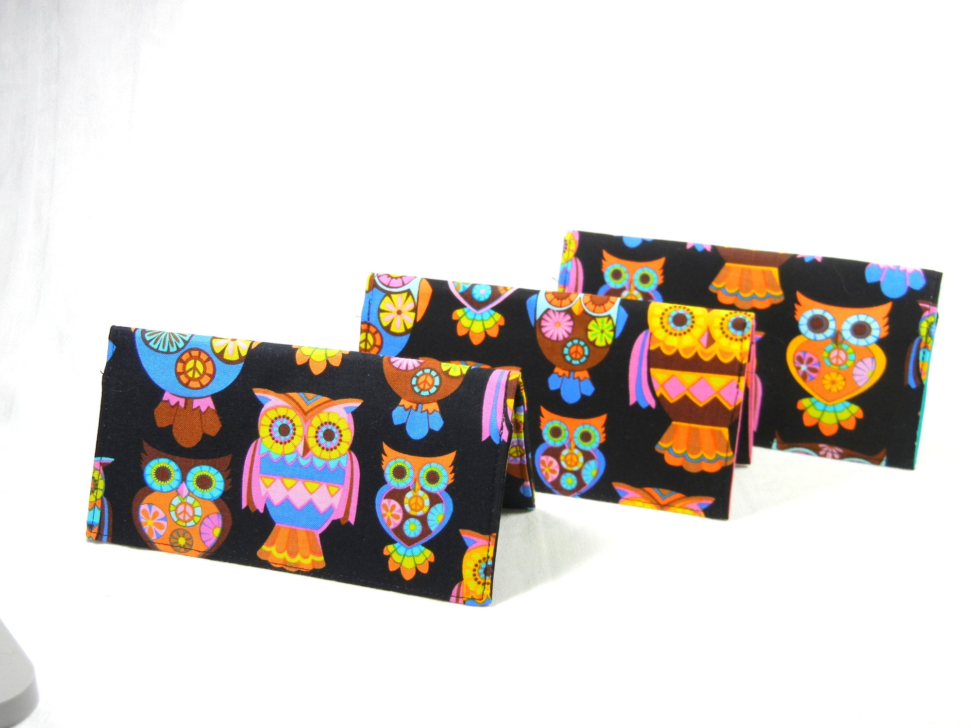 Checkbook Cover Sugar Skull Owls