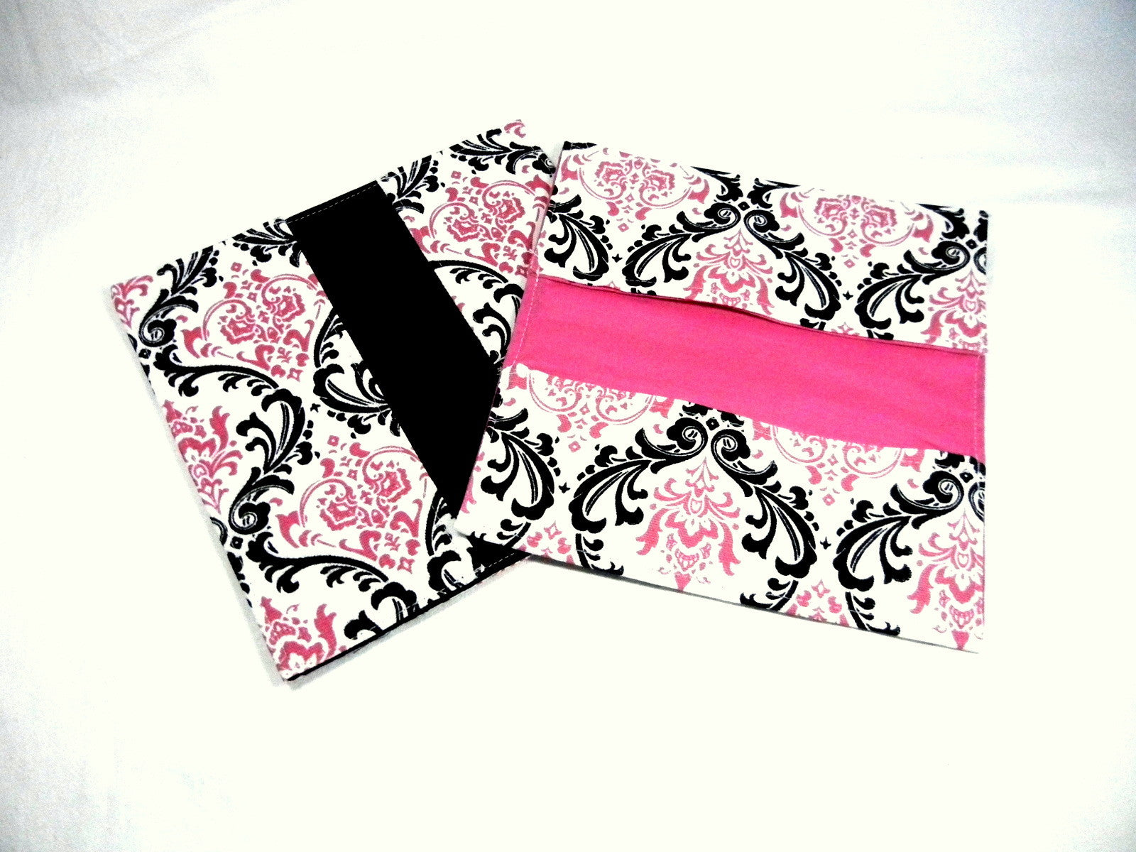 Checkbook Cover Candy Damask Fabric