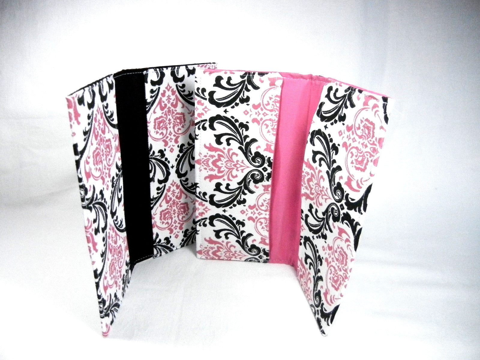 Checkbook Cover Candy Damask Fabric