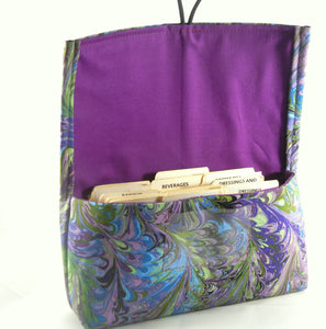 Coupon Organizer Marbled Purple Fabric